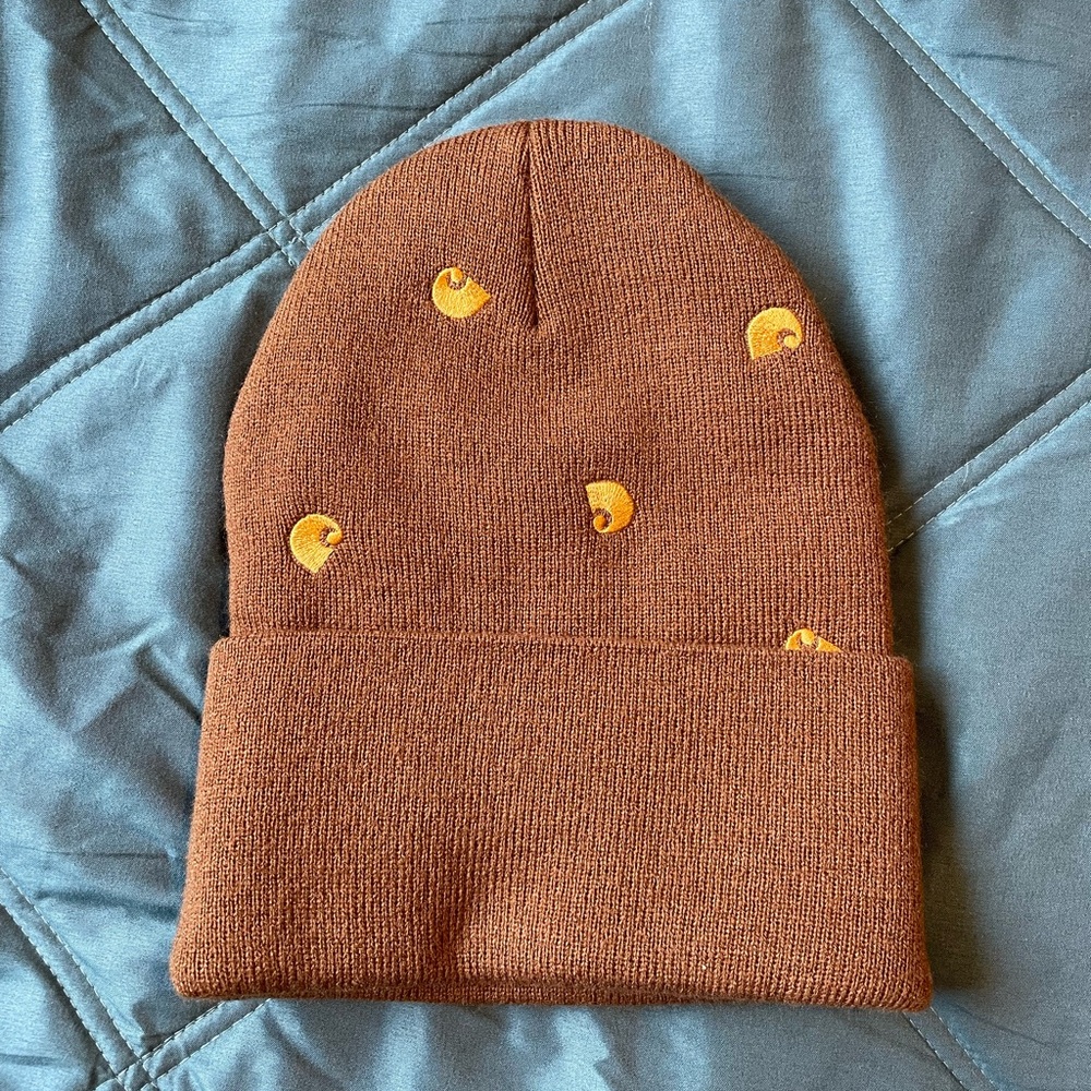 Carhartt Beanie with Gold Accents, Like New, Never Been Worn! - Picture 2 of 3